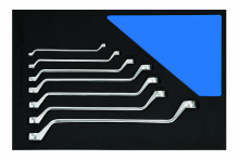Williams JHWFWS-8707 - 7 pc SAE Double Head 60  Offset Box End Wrench Set in 1/3 Foam Drawer Inset