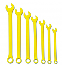 Williams JHWWS1170YSC - 7 pc SAE SUPERCOMBO  Combination High Visibilty Yellow Wrench Set