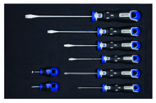 Williams JHWFSPRS-8CKP - 8 pc SuperTorque  Screwdriver Set in 1/3 Foam Drawer Insert