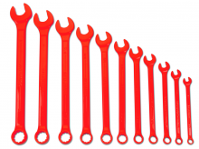 Williams JHWWS1171RSC - 11 pc SAE SUPERCOMBO  High Visibility Red Combination Wrench Set