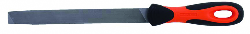 10&#34; Bastard Cut Mill File (USA Type)-Two Flat Edges with Ergo  Handle