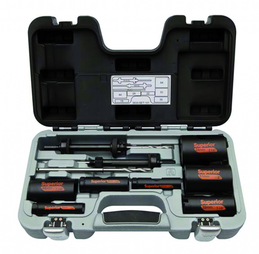 10 pc Multi-Construction Superior  Holesaw Set