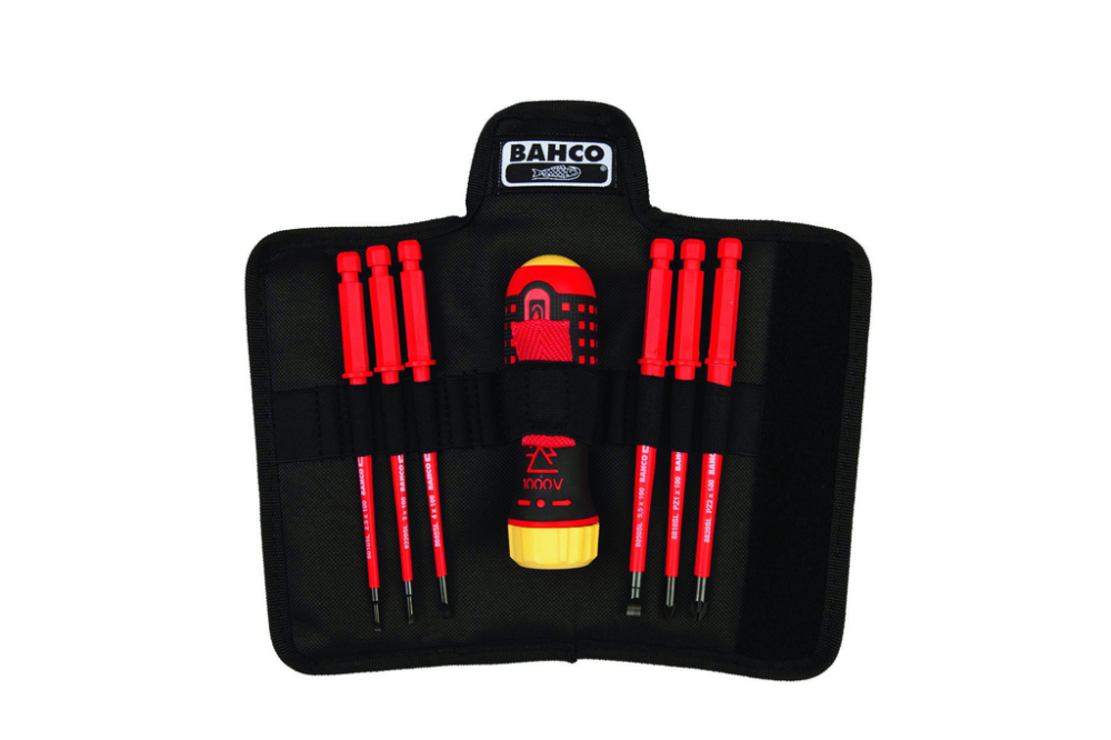 7 pc 1000V Ratcheting Pozidriv and Slotted Screwdriver Set