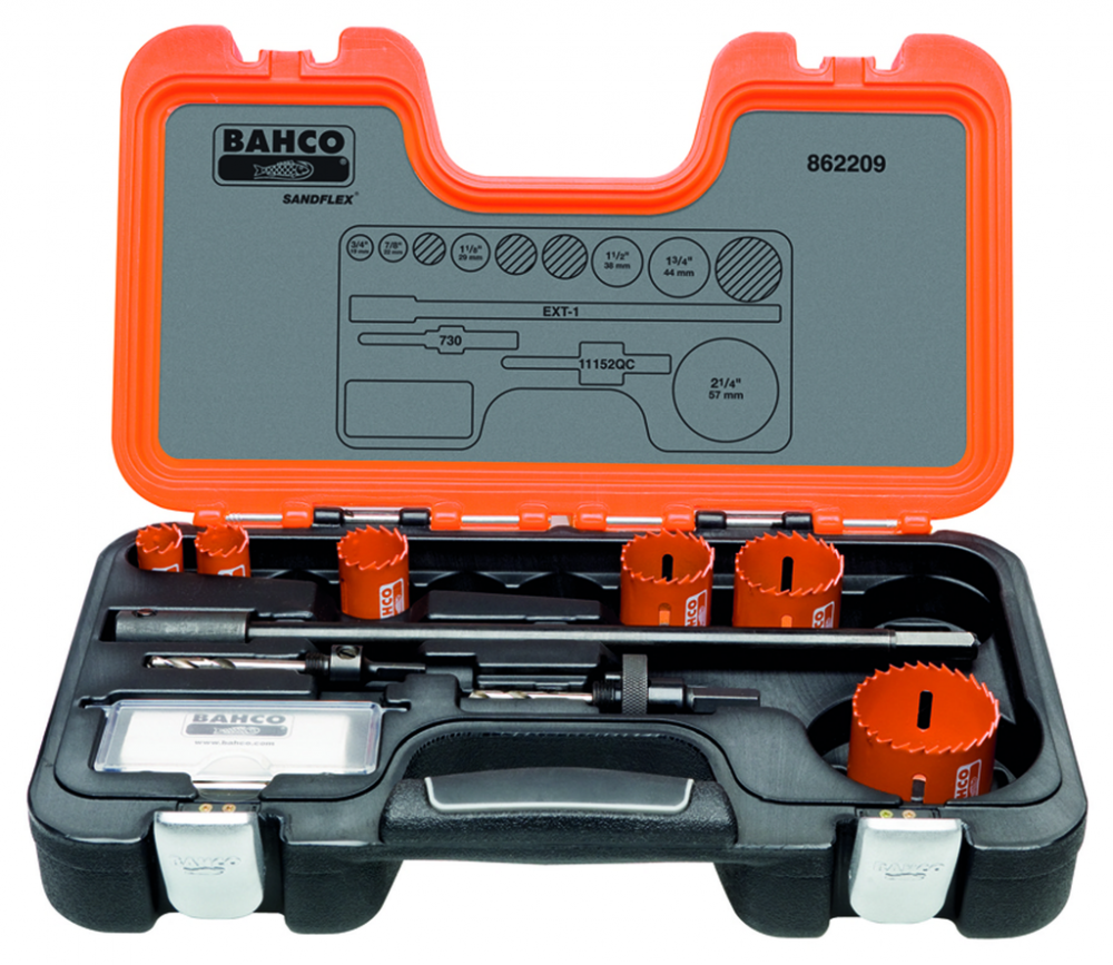 9 pc Sandflex  Bi-Metal Plumber&#39;s Holesaw Set