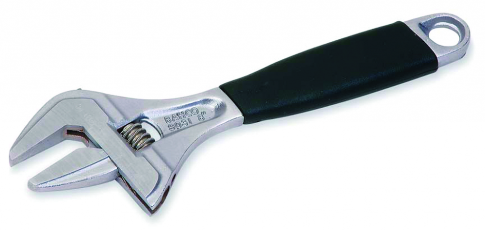 8&#34; SAE Ergo  Big Mouth Adjustable Wrench with Ergo  Handle
