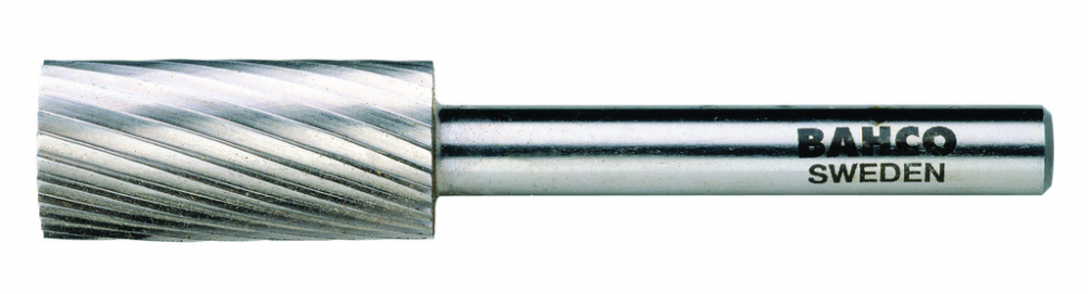 1/4&#34; Head Diamter High Speed Steel Rotary Burrs Cylinder Round Nose Medium Toothing