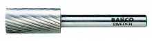 Bahco BAHHSGC0616M - 1/4" Head Diamter High Speed Steel Rotary Burrs Cylinder Round Nose Medium Toothing