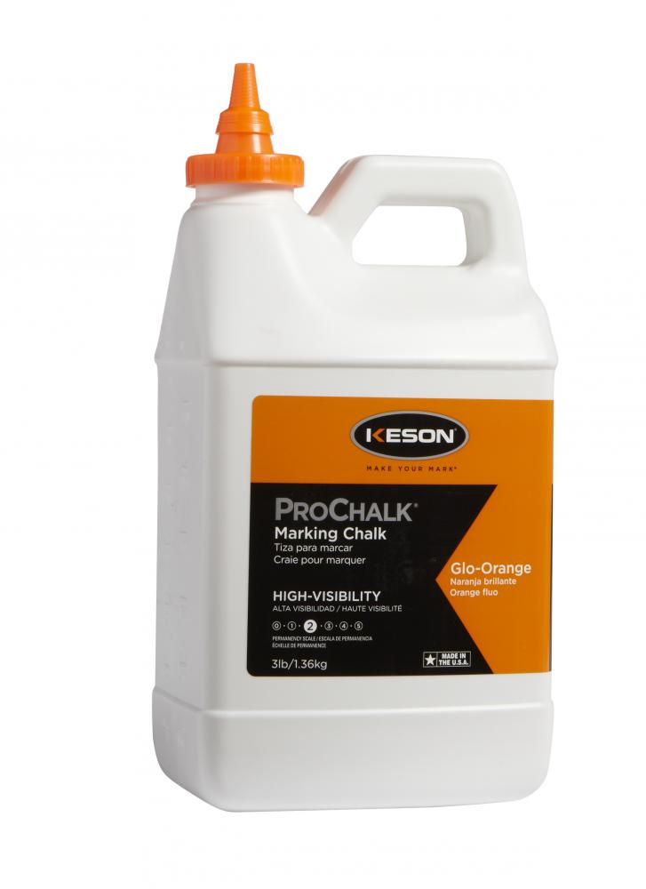 PROCHALK® LEVEL 2, HIGH-VISIBILITY, GLO-ORANGE, 3 LBS