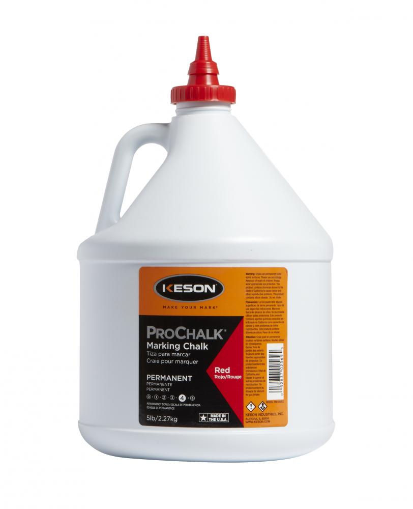 PROCHALK® LEVEL 4, PERMANENT, RED, 5 LBS