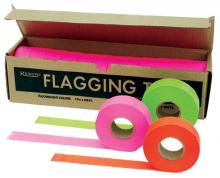 Keson FTGR - TFRG-730 FLAGGING TAPE, GLO-RED (1 3/16 IN X 150 FT)