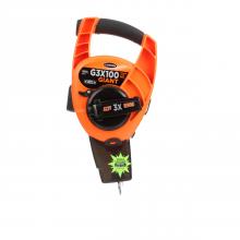 Keson G3X100 - CHALK LINE REEL, GIANT, 3X1 REWIND, 100 FT W/CHALK SPRAY CATCHER