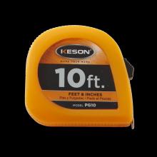 Keson PG10 - 10 FT x 1/4 IN, LACQUER COATED STEEL BLADE, UNITS: FT, 1/8, 1/16, MAGNETIC BACK