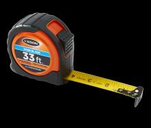 Keson PG181033WIDEV - 33 FT x 1 3/16 IN, WIDE, NYLON COATED STEEL , UNITS: FT, 1/10, 1/100, & FT, IN, 1/8, 1/16, ORANGE