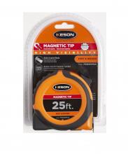 Keson PG1825VMAG - 25 FT x 1 IN NYLON COATED STEEL BLADE, UNITS: FT, 1/8, 1/16, ORANGE, MAGNETIC TIP