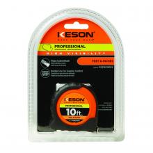 Keson PGPRO1810V - 10 FT x 5/8 IN, PRO CASE, NYLON COATED STEEL BLADE, UNITS: FT, 1/8, 1/16, ORANGE *NEW ITEM