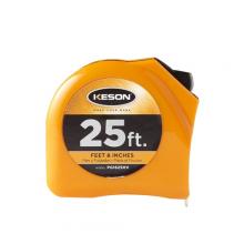 Keson PGT8MV - 8M x 1 IN, TOGGLE LOCK, NYLON COATED STEEL BLADE, UNITS: M, CM & MM, ORANGE