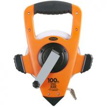 Keson NRS10100H - 100 FT, UNITS: 1/10, 1/100, 2X NYLON COATED TAPE 3X1 REWIND MEASURE WITH HOOK