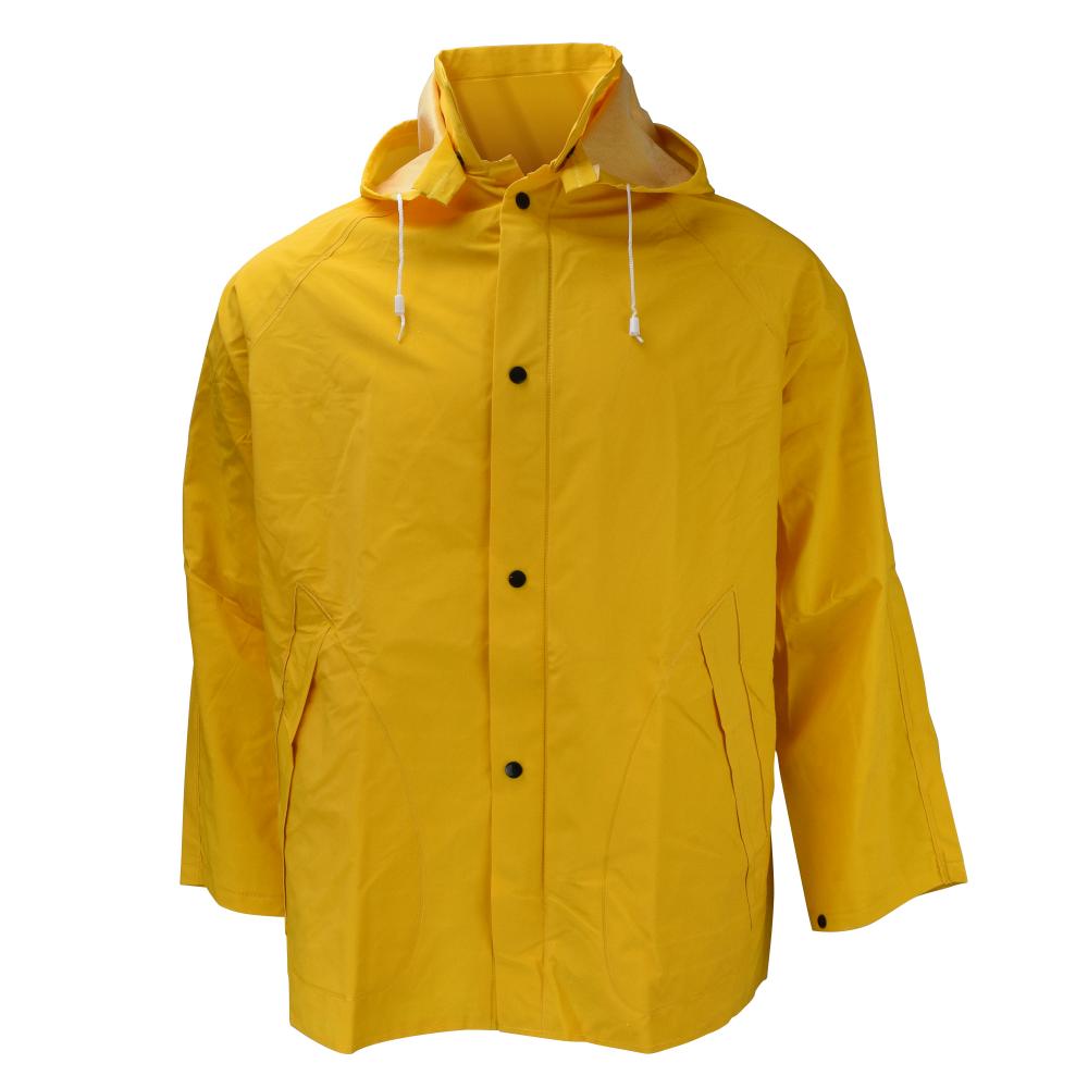 1600JH Economy Jacket with Snap-On Hood - Safety Yellow - Size 4X