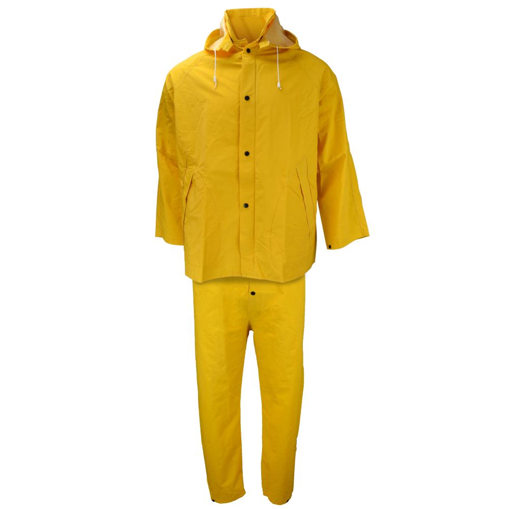 1600S Economy 3-Piece Rain Suit - Safety Yellow - Size 4X