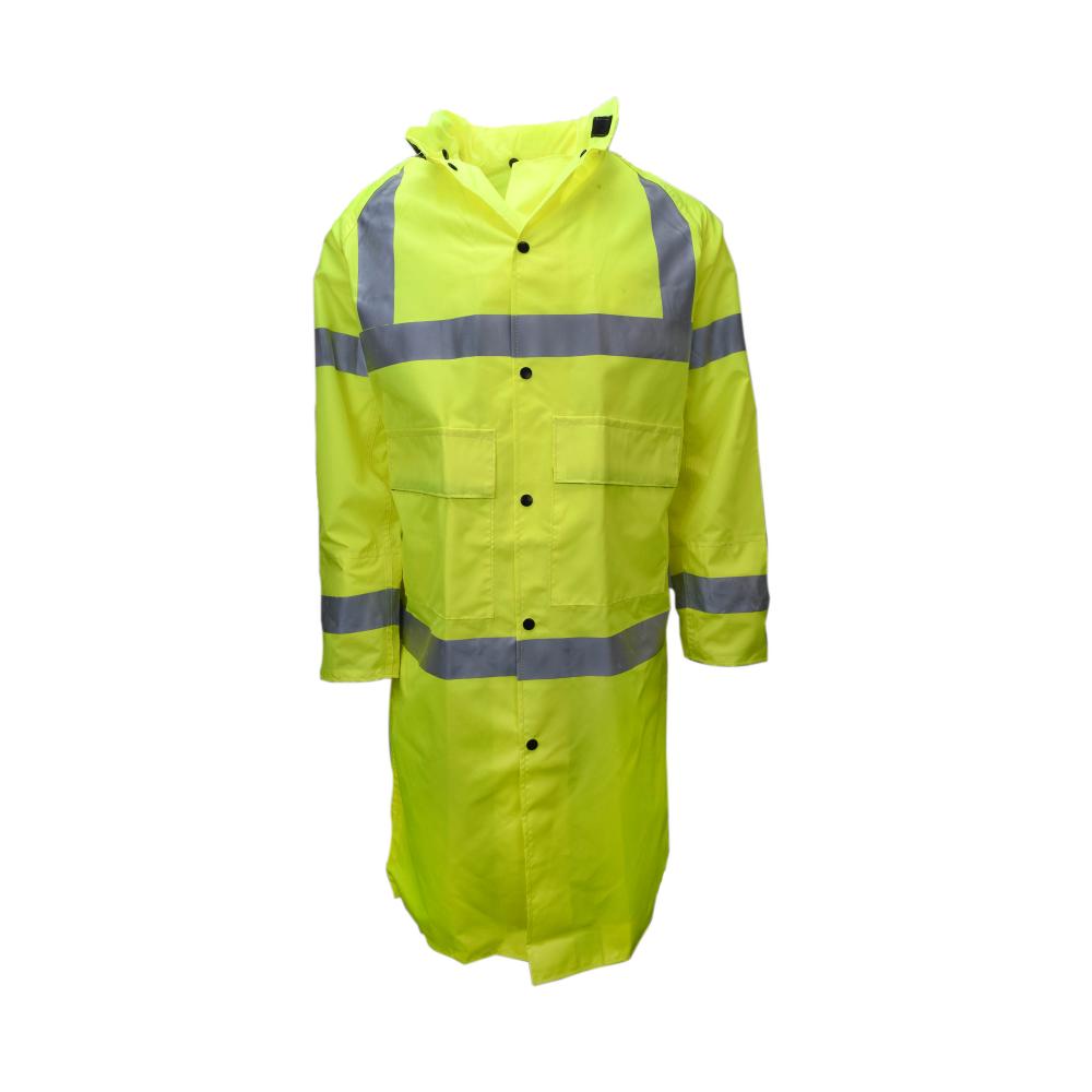 7002AC Telcom Series Coat with Hood - Lime - Size 2X