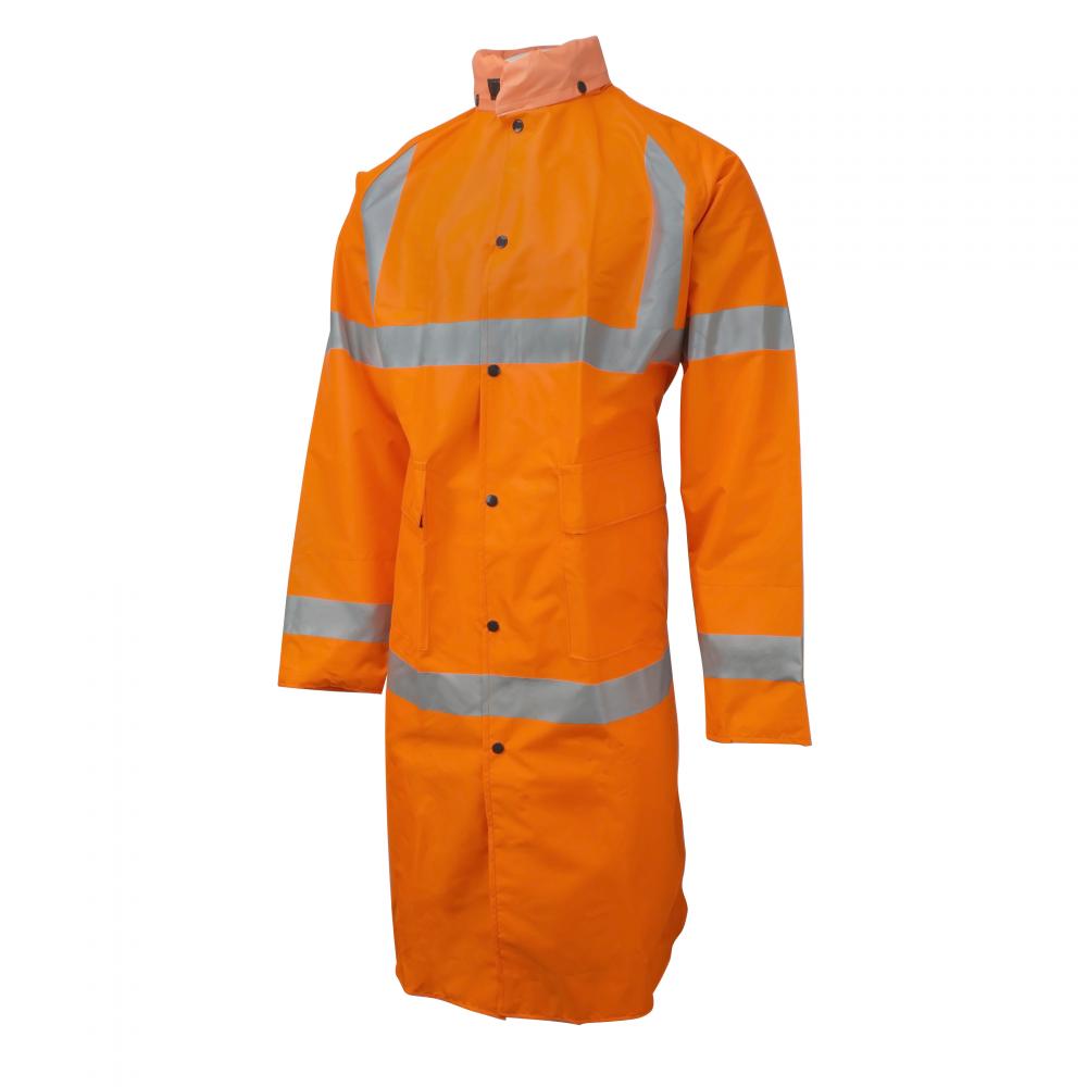 9002AC Telcom Coat with Hood - Fluorescent Orange - Size 4X