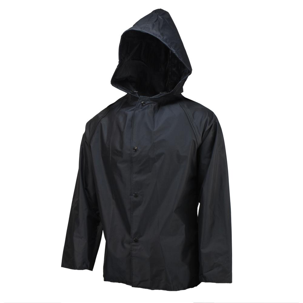 77AJ Sani Light Jacket with Hood - Black - Size L
