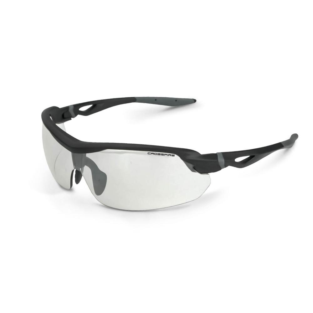 Cirrus Premium Safety Eyewear - Matte Black Frame - Indoor/Outdoor Lens