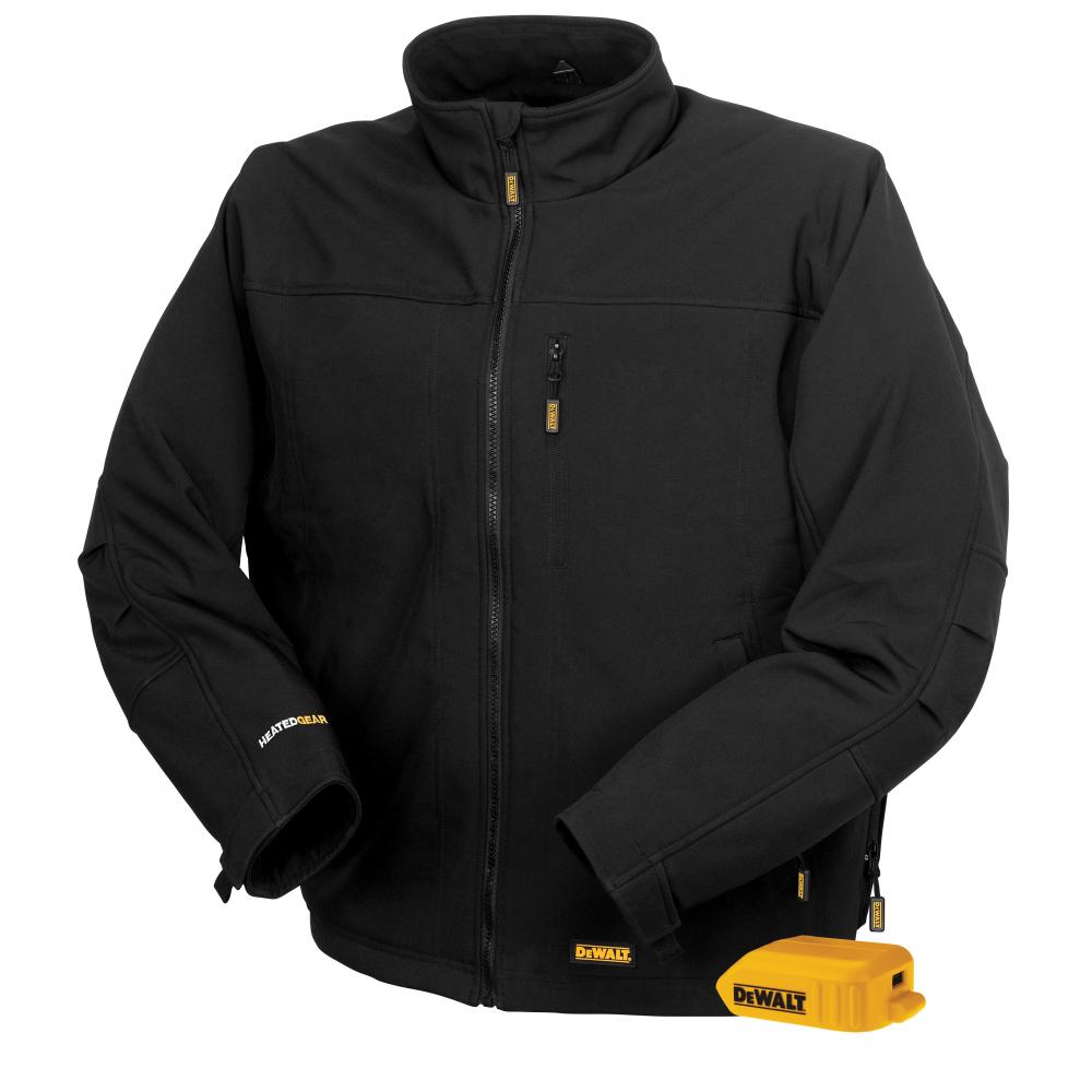 Men&#39;s Heated Soft Shell Jacket without Battery - Black - Size M