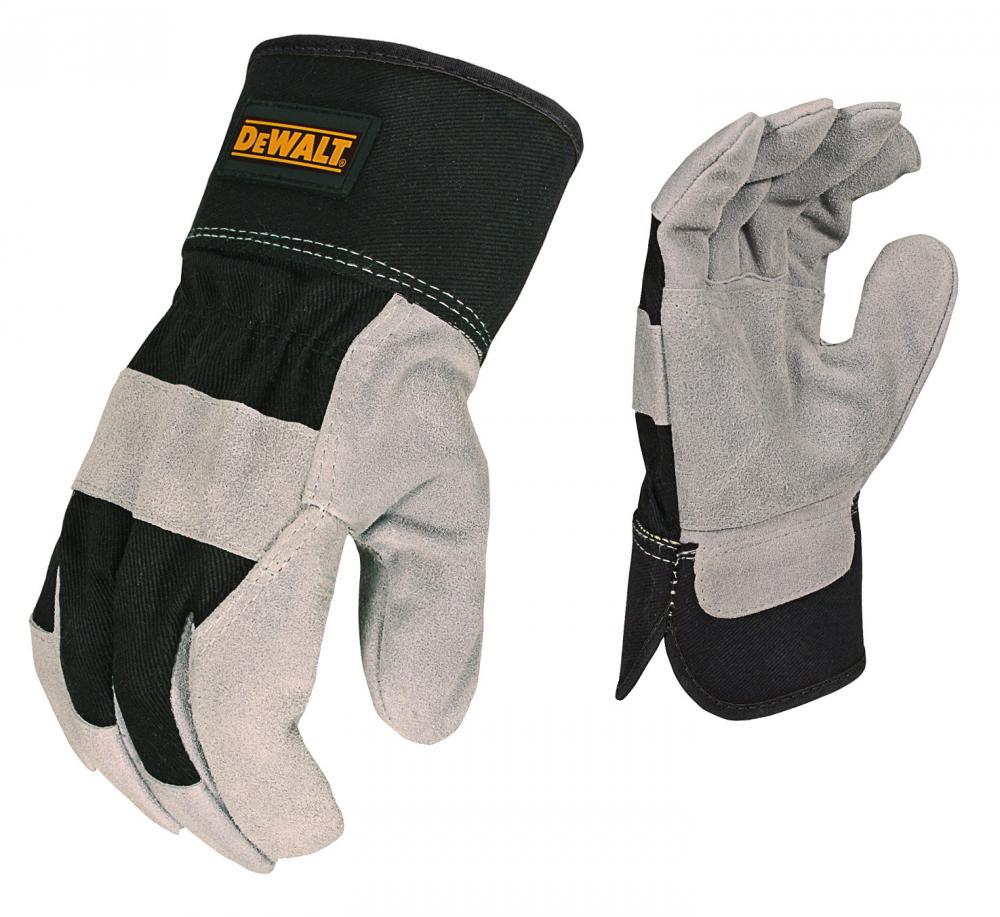 DPG41 Select Shoulder Cowhide Leather Palm Glove - Size L - Gray and Black