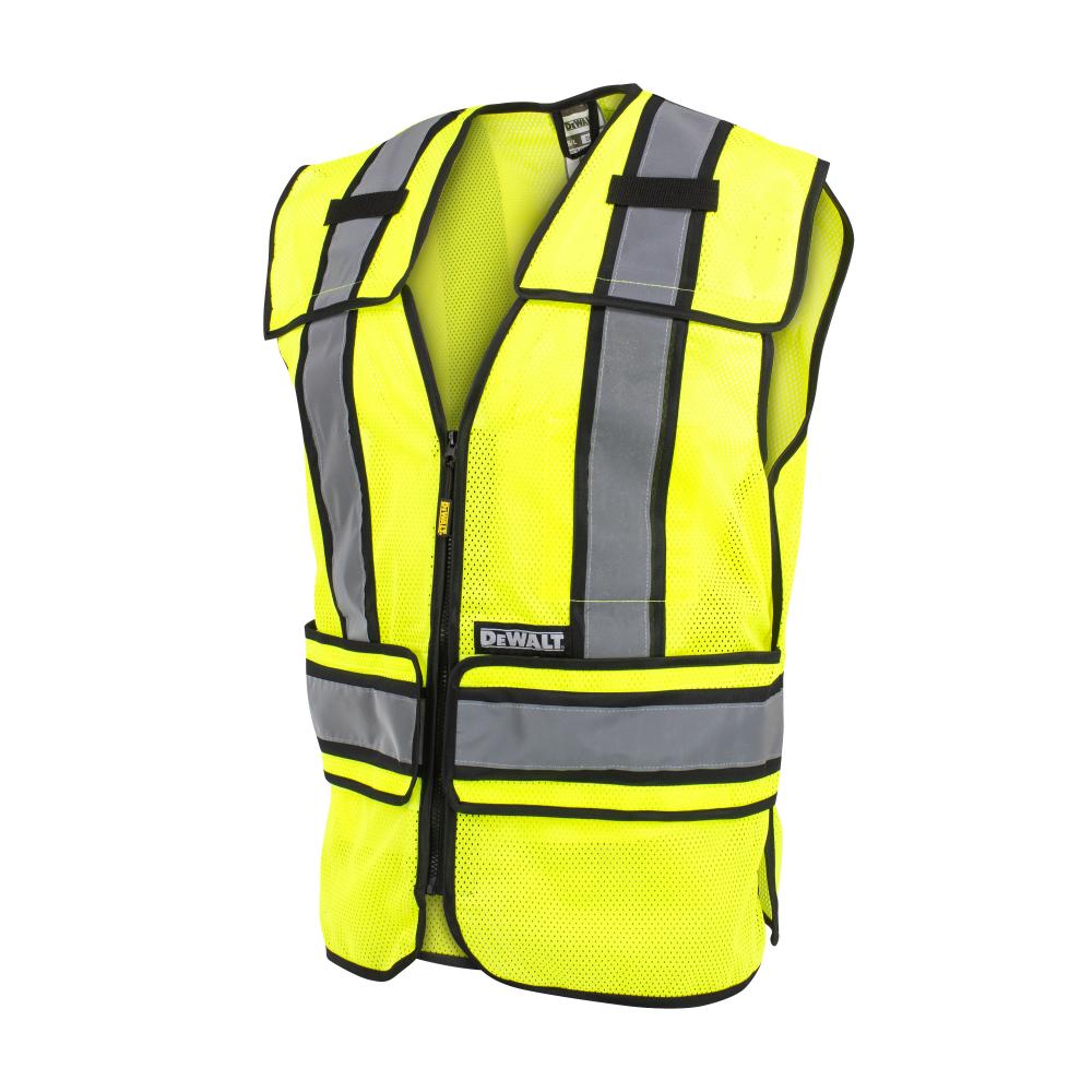 DSV421 Class 2 Adjustable Breakaway Mesh Vest - Green - Size 4X-6X