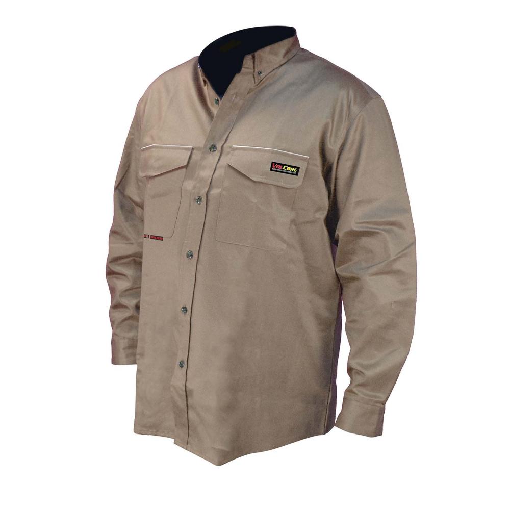 FRS-001 VolCore™ Long Sleeve Button Down FR Shirt - Khaki - Size 4X