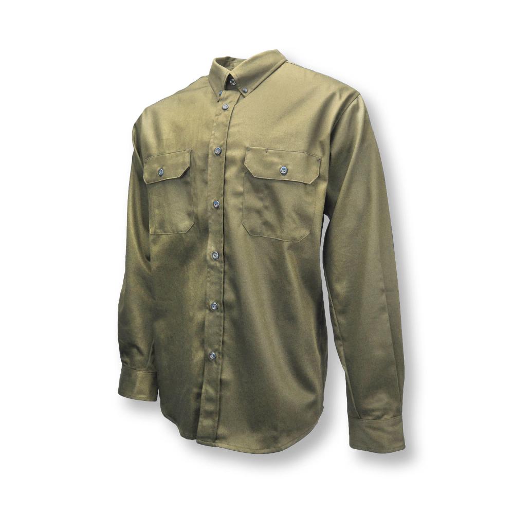 FRS-003 Volcore™ Long Sleeve Cotton Button Down FR Shirt - KH - Size XL