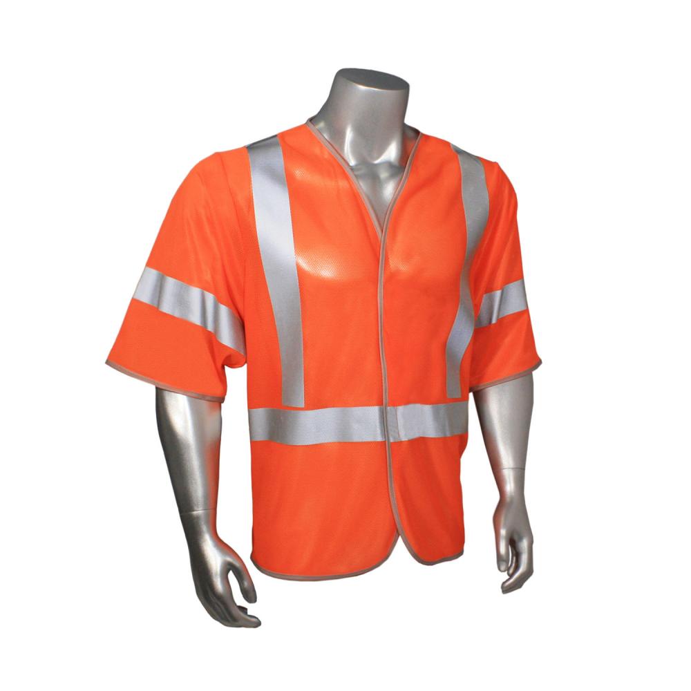 HV-6ANSI-C3 2.7oz Micro Mesh Safety Vest - Orange - Size 4X