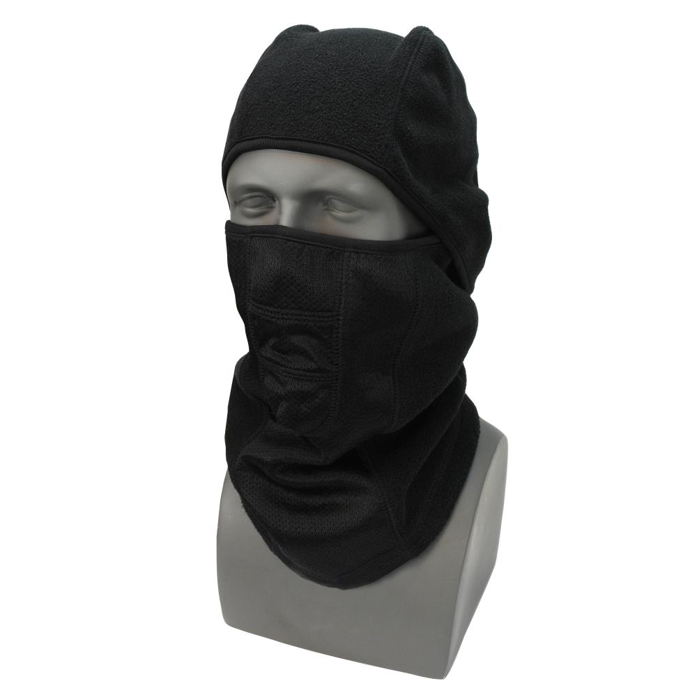 Nordic Blaze® Hinged Fleece Balaclava - Black
