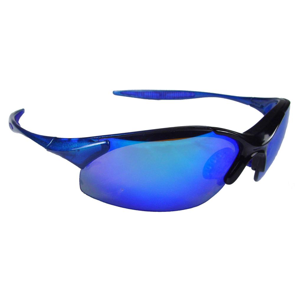 Rad-Infinity™ Safety Eyewear - Blue Frame - Blue Mirror Lens