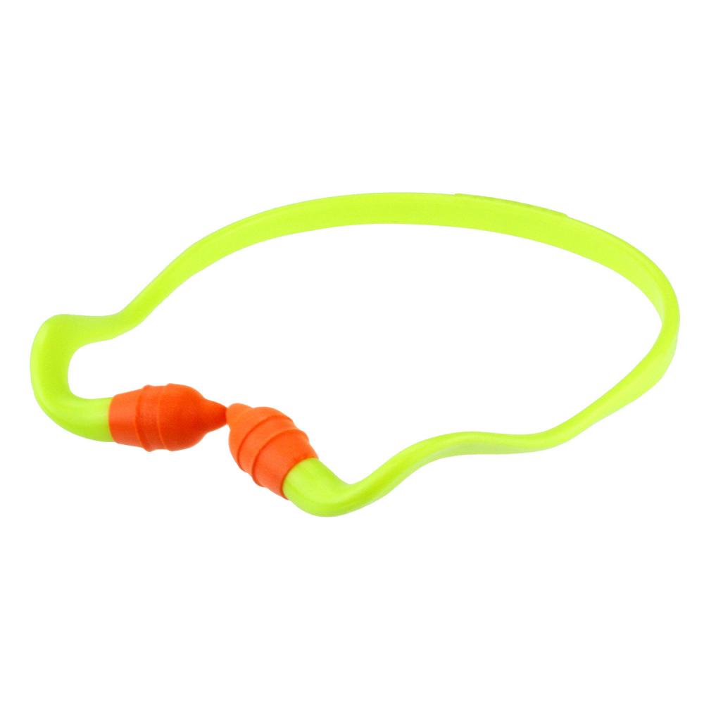 Rad-Band™ 2 Banded Earplugs - Yellow Band / Orange Pods