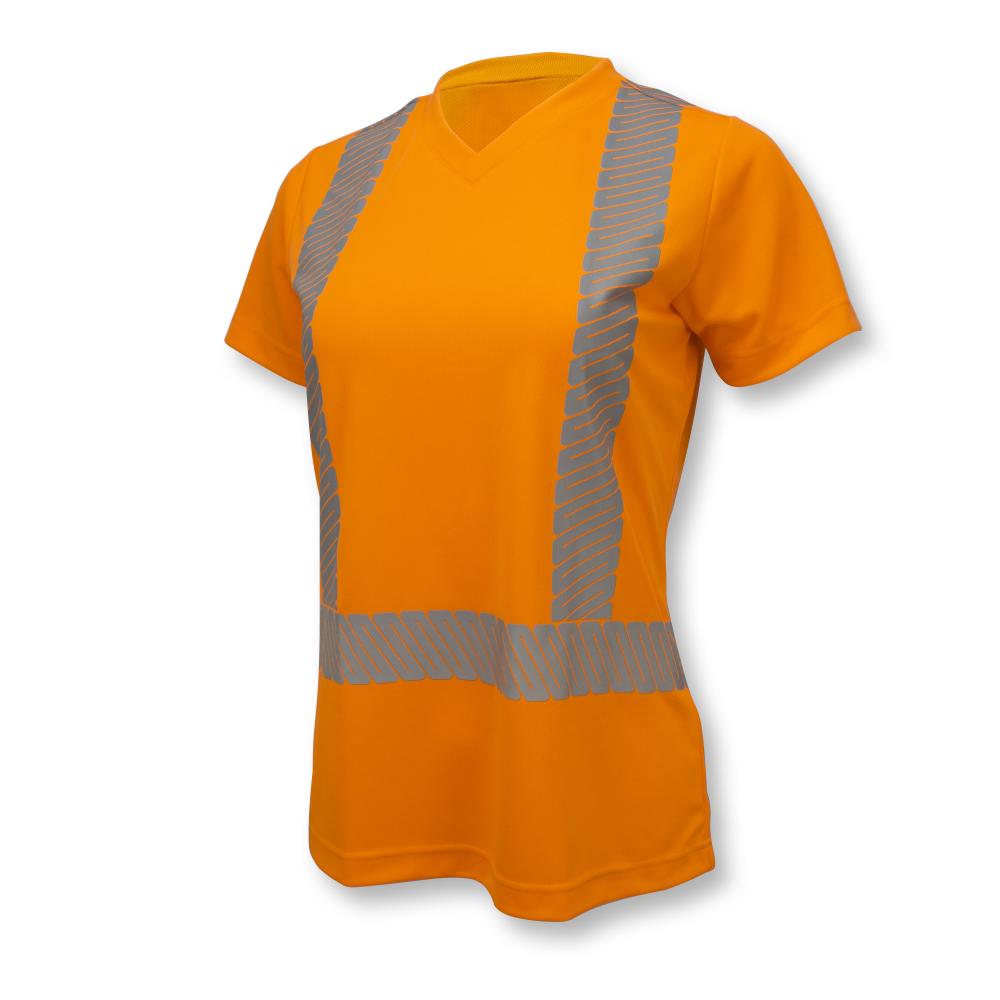 ST11 Class 2 High Visibility Women&#39;s Safety T-Shirt with Max-Dri™ - Orange - Size L