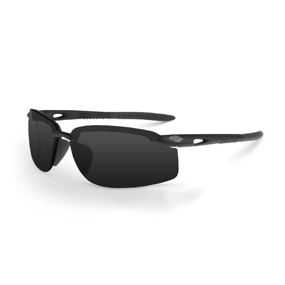 ES5W Premium Safety Eyewear - Crystal Black Frame - Smoke Lens
