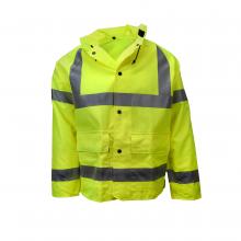 Radians 27072-00-1-LIM-M - 7002AJ Telcom series Jacket with Hood - Lime - Size M