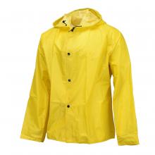 Radians 77001-00-2-YEL-4X - 77AJ Sani Light Jacket with Hood - Safety Yellow - Size 4X