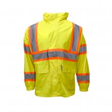 Radians 92020-40-2-LIM-4X - 9220APK Tri-Viz Parka with Hood - Lime - Size 4X
