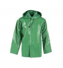 Radians 96001-00-2-GRN-3X - 96AJ Chem Shield Jacket with Hood - Green - Size 3X