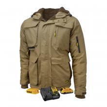 Radians DCHJ091D1-L - Men's Heavy Duty Ripstop Heated Jacket Kitted - Dune - Size L