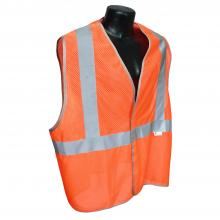 Radians HV-5ANSI-PC-XL - 5ANSI-PC Type R Class 2 Safety Vest - 3.5oz Poly Mesh - Orange - Size XL