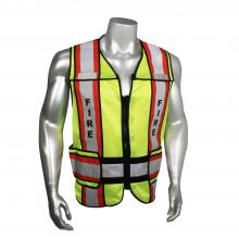 Radians LHV-207-4C-FIR-J - LHV-207-4C-EMS EMS Safety Vest - Fire - Red Trim - Green - Size 2X-4X
