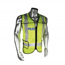 Radians LHV-5-PC-ZR-POL-J - LHV-5-PC-ZR-EMS EMS Safety Vest - Police - Black Trim - Green - Size 2X-4X