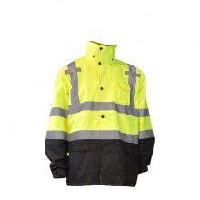 Radians RW30-3Z1Y-S - RW30-3Z1 General Purpose Rain Jacket - Hi-Vis Green - Size S