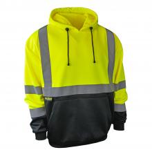Radians SJ02B-3PGS-M - SJ02B-3 Class 3 Color Blocked Hooded Pullover Sweatshirt - Size M
