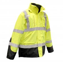 Radians SJ410B-3ZGS-M - SJ410B Three-in-One Weatherproof Parka - Green - Size M