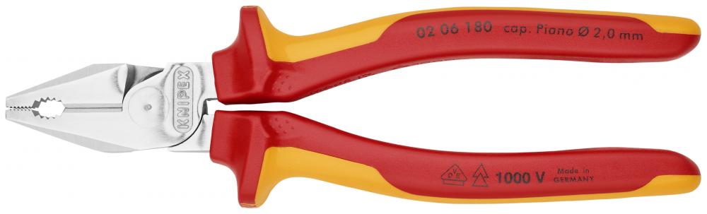 7 1/4&#34; High Leverage Combination Pliers-1000V Insulated